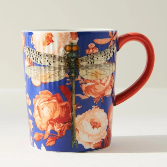 Anthropologie Athalia Dragonfly  Mug - Picture 1 of 2